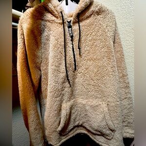 V.S Victoria secret fuzzy quarter zip
